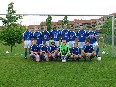 25. maj 2002: Holdet i nye tr�jer. �v.vn.: Claus, Rene, Jeppe, Jacob P., Stefan K., Peter, Vork, Stoffer. nd.vn.: H�jgaard, Jens, Jan, Martin, Andreas, Sloth